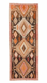 West Persian Kilim, Mid 20th C., 5'2'' x 13'7''