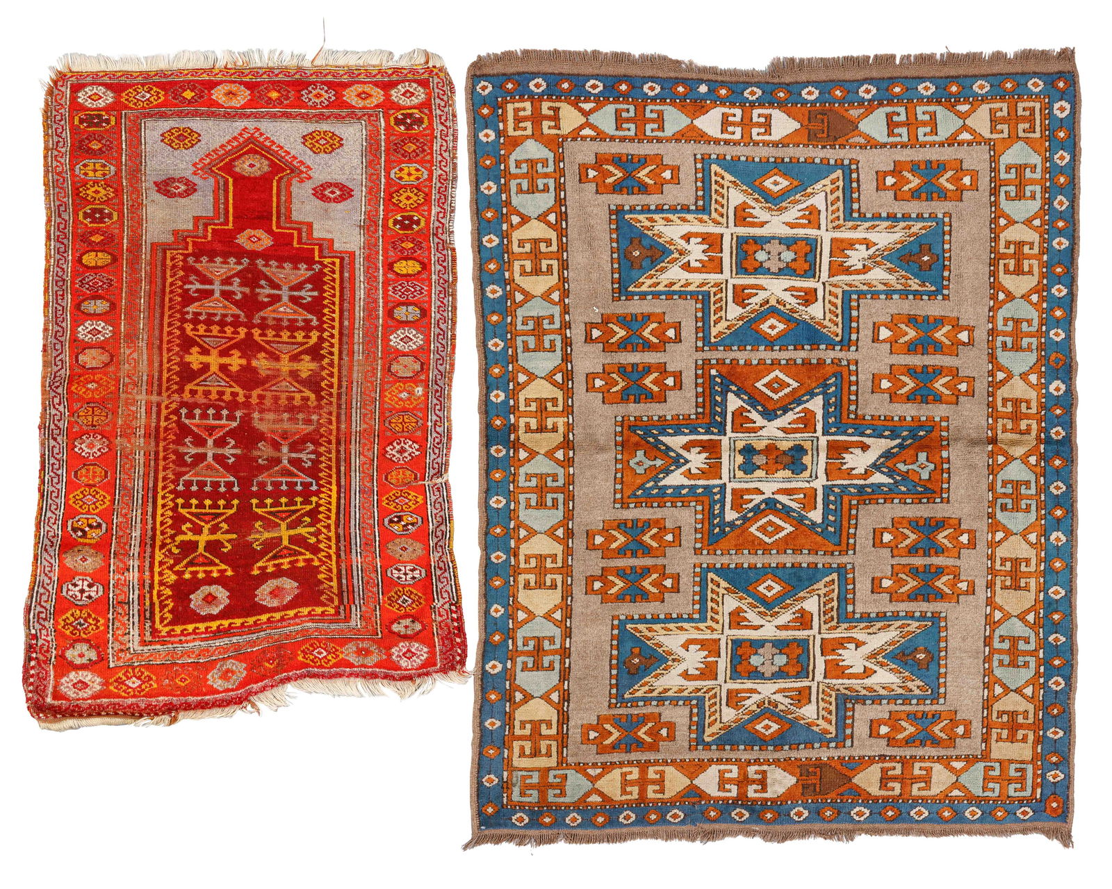 2 Turkish & Caucasian Rugs, Early/Mid 20th C. (1 of 5)