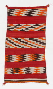 Navajo Rug, 1920-1930, 2'11'' x 5'7'': Navajo Rug, 1920-1930. Wool. Size: 2'11'' x 5'7'' (89 x 170 cm).