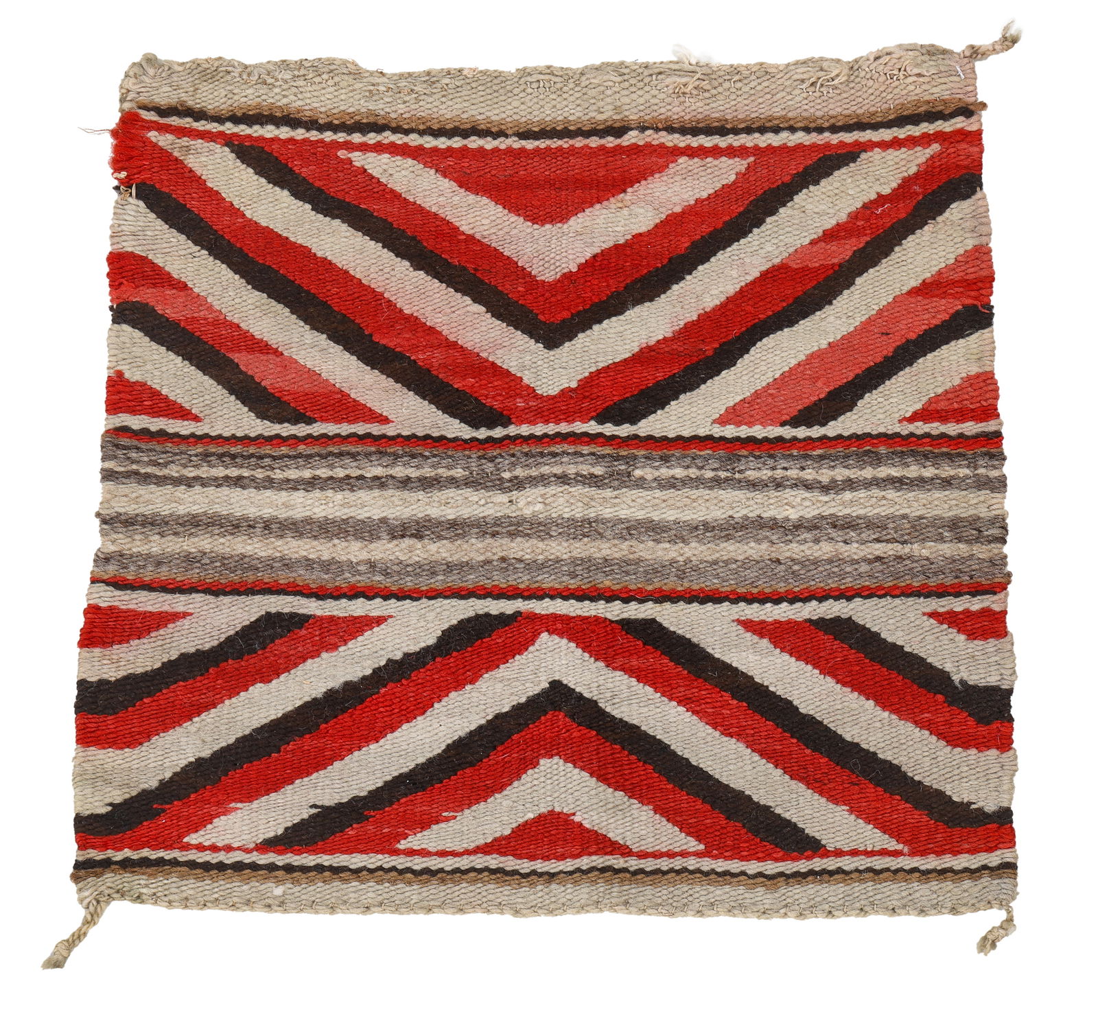 Navajo Single Saddle Blanket, 1930-1950 (1 of 3)
