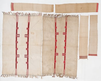 Konyak Naga Women's Cotton Cloths and Girl's Nettle Fiber Skirts (6)