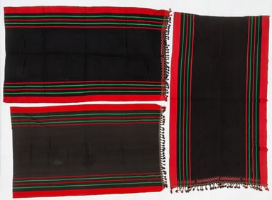 3 Angami Naga Woman's Cotton Skirt Cloths