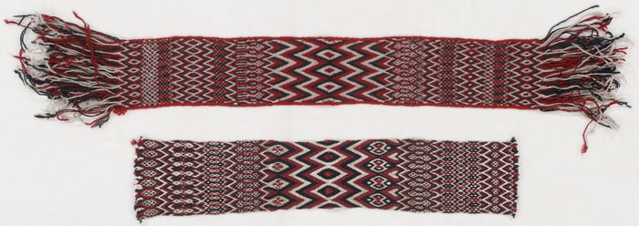 2 Ply-Split Braided Wool Textiles, West Tibet