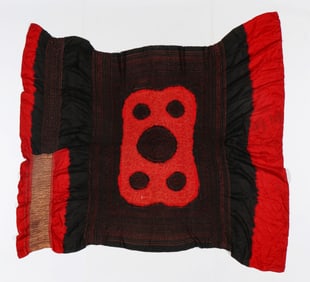 Indian Tie Dye and Tritik Headcloth, Gujarat, Early/Mid 20th C.