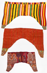 3 Banjara Men's Mashru Silk Trousers, India, Early/Mid 20th C.