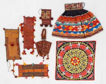 7 Banjara Indian Applique and Embroidered Textiles
