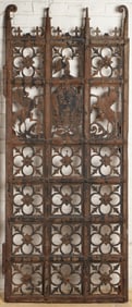 Antique Wrought Iron Door With The Pennsylvania Coat of Arms