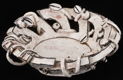 Studio Pottery Openwork Bowl