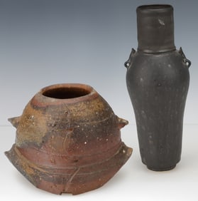 2 Art Pottery Vessels