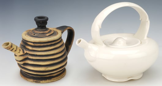 2 Art Pottery Teapots
