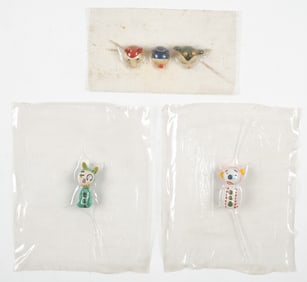 Lot of 3 Handmade Figurines