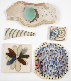 5 Ceramic Art Tiles/Plaques