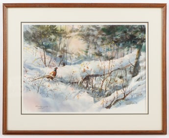 Brent Heighton (American, 20th/21st C.) Watercolor Painting
