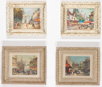 Four Painted View of Paris