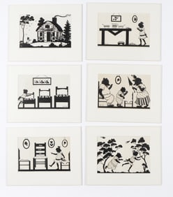 Group of 6 Vintage Goldilocks And The 3 Bears Illustrations