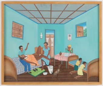 J. Belizaire (Haitian, 20th Century) "Giving Birth"