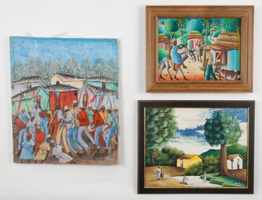 3 Works by Various Haitian Artists