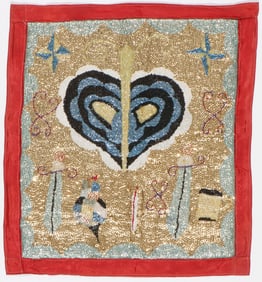 Fine Haitian Drapo Vodou Flag