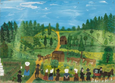 Ludwig Wiecek (Polish/Poland) Folk Art Painting