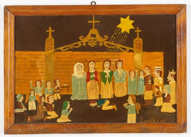 Ludwig Wiecek (Polish/Poland) Folk Art Painting