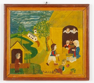 Ludwig Wiecek (Polish/Poland) Folk Art Painting