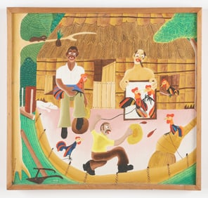 Rodriguez Ricardo (Cuban/Cuba), Preparando El Gallo (Cock Fight)