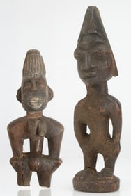 2 African Yoruba Ibeji Figures, Nigeria