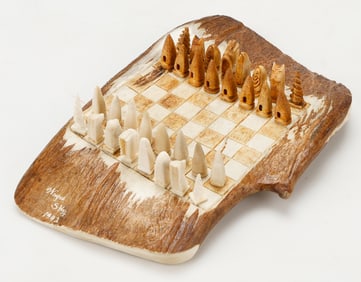 Wayne Sky (Canada Iroquois Cayuga Nation/Canadian) Chess Set