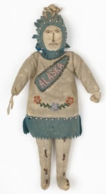 Antique Native Alaskan Inuit / Yup'ik Doll, Late 19th/ Early 20th C.