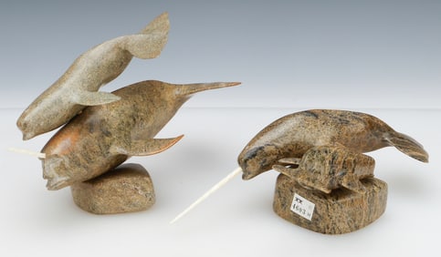 Novoalia Alariaq (Inuit, b.1956) - 2 Works
