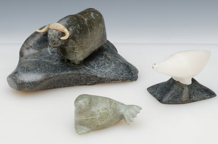 3 Inuit Stone Carvings