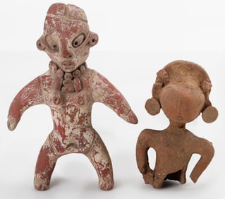 2 Pre-Columbian Pottery Figures