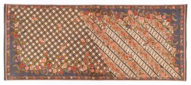 Pagi Sore Parang and Kawung Motif Batik Textile, Indonesia