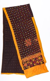 Finely Embroidered Rabari Sari, Gujarat, India