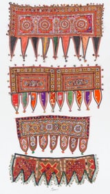 Kutch Indian Toran Door Hangings (4), Gujarat, India