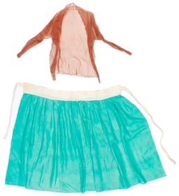 Indonesian Chiffon Kebaya and Korean Hanbok Wrap Skirt
