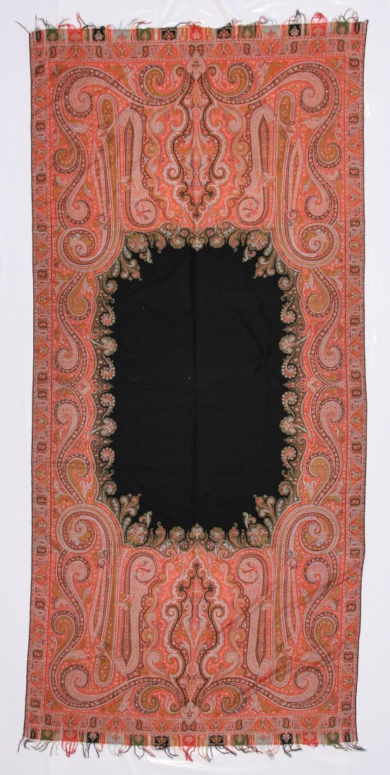 Victorian Paisley Shawl: Victorian Paisley Shawl, 19th c.. Size: 5'0" x 10'10" (152 x 330 cm).