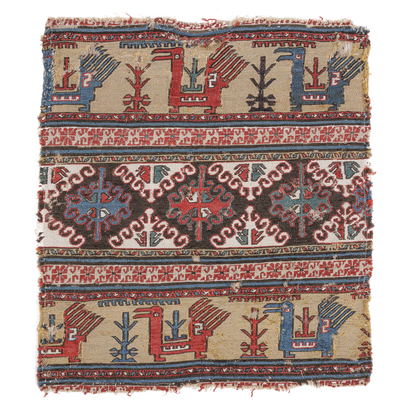 Bird Mafrash End Panel, Transcaucasus, 19th C.