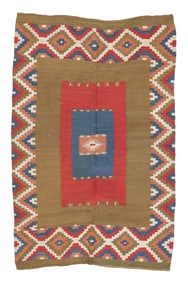 Large Sofreh Kilim, Transcaucasus, Ca. 1900, 4'2'' x 6'4''