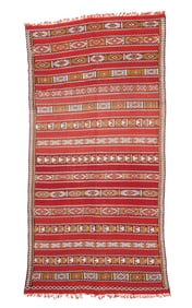 Striped Kilim, Morocco, Mid 20th C., 5'8'' x 11'2''