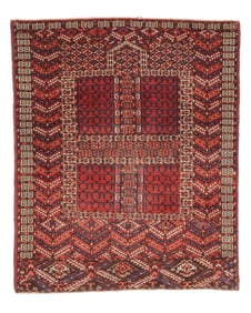 Tekke Ensi Rug, Turkmenistan, Ca. 1880, 3'9'' x 4'6''