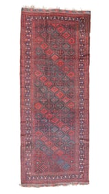 Large Baluch Main Rug , Persia/Afghanistan, Ca. 1875, 4'4'' x 10'9''