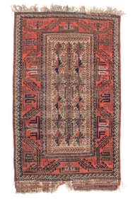 Baluch Rug, Persia/Afghanistan, Late 19th C., 2'10'' x 4'8''