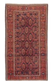 Baluch Rug, Persia/Afghanistan, Late 19th C., 3'7'' x 6'6''