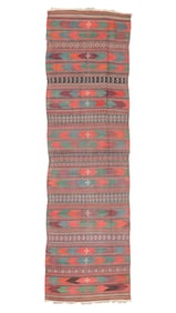 Baluch Kilim Runner, Afghanistan, Ca. 1900, 3'8'' x 12'6''