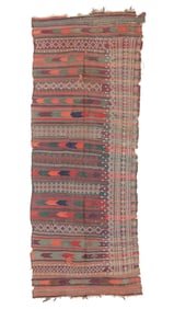 Sistan Baluch Kilim, Afghanistan, Ca. 1890, 4'1'' x 10'10''