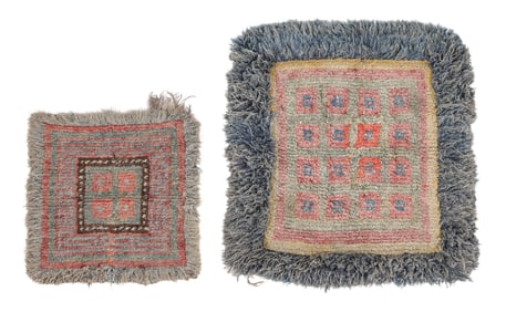 Two Wangden Warp Face Rugs, Tibet, 19th C