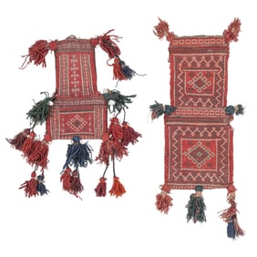 2 Antique Baluch Saltbags