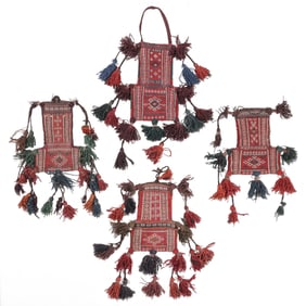 Group of 4 Antique Baluch Saltbags
