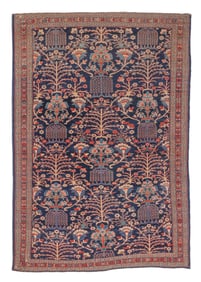 Fine Blue Ferahan Rug, Persia, Ca. 1890, 4'7'' x 6'9"